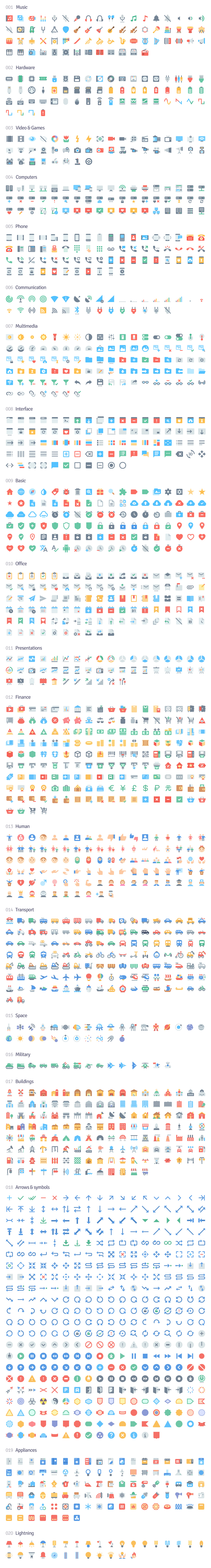 Materia Flat icons 1